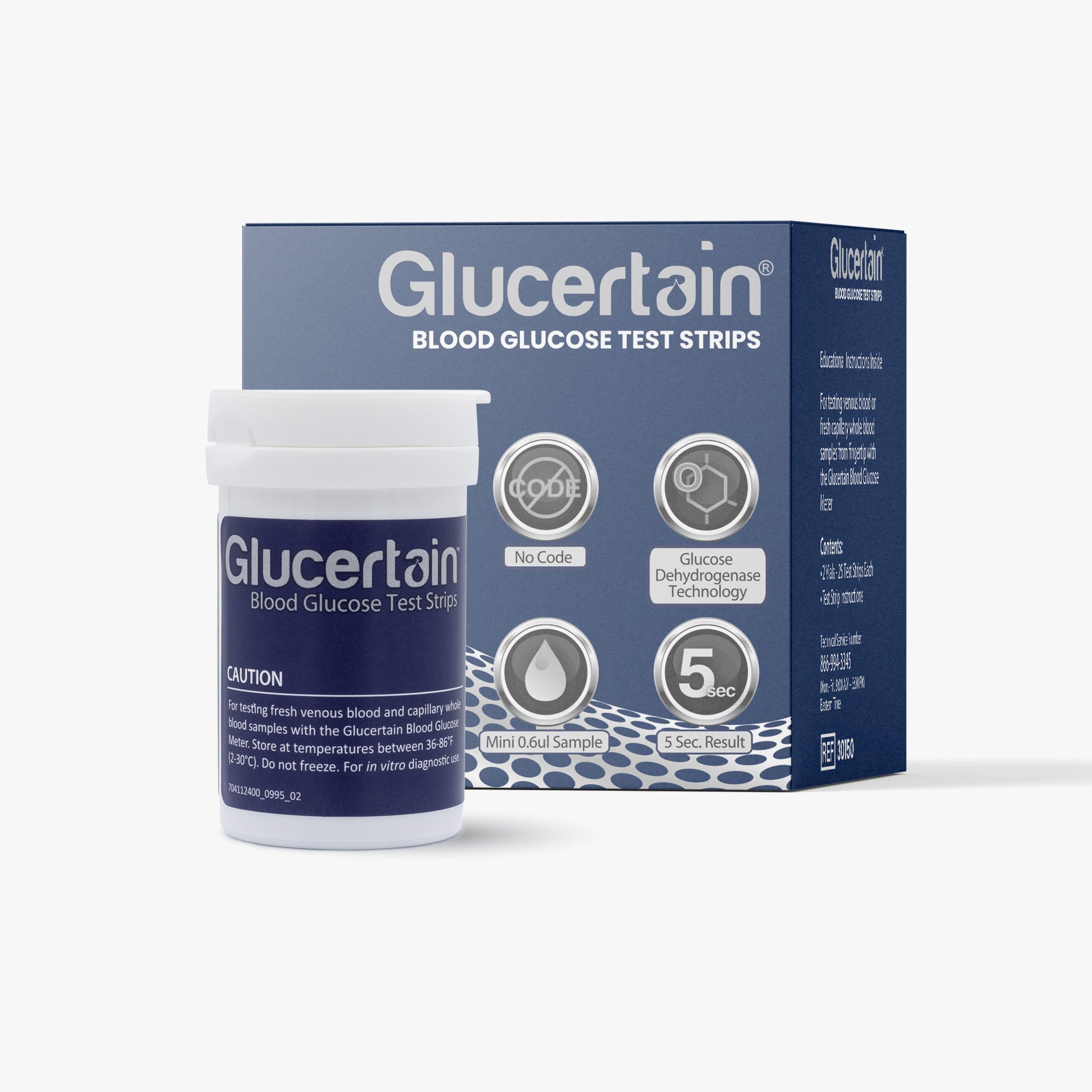 Glucertain Blood Glucose Test Strips